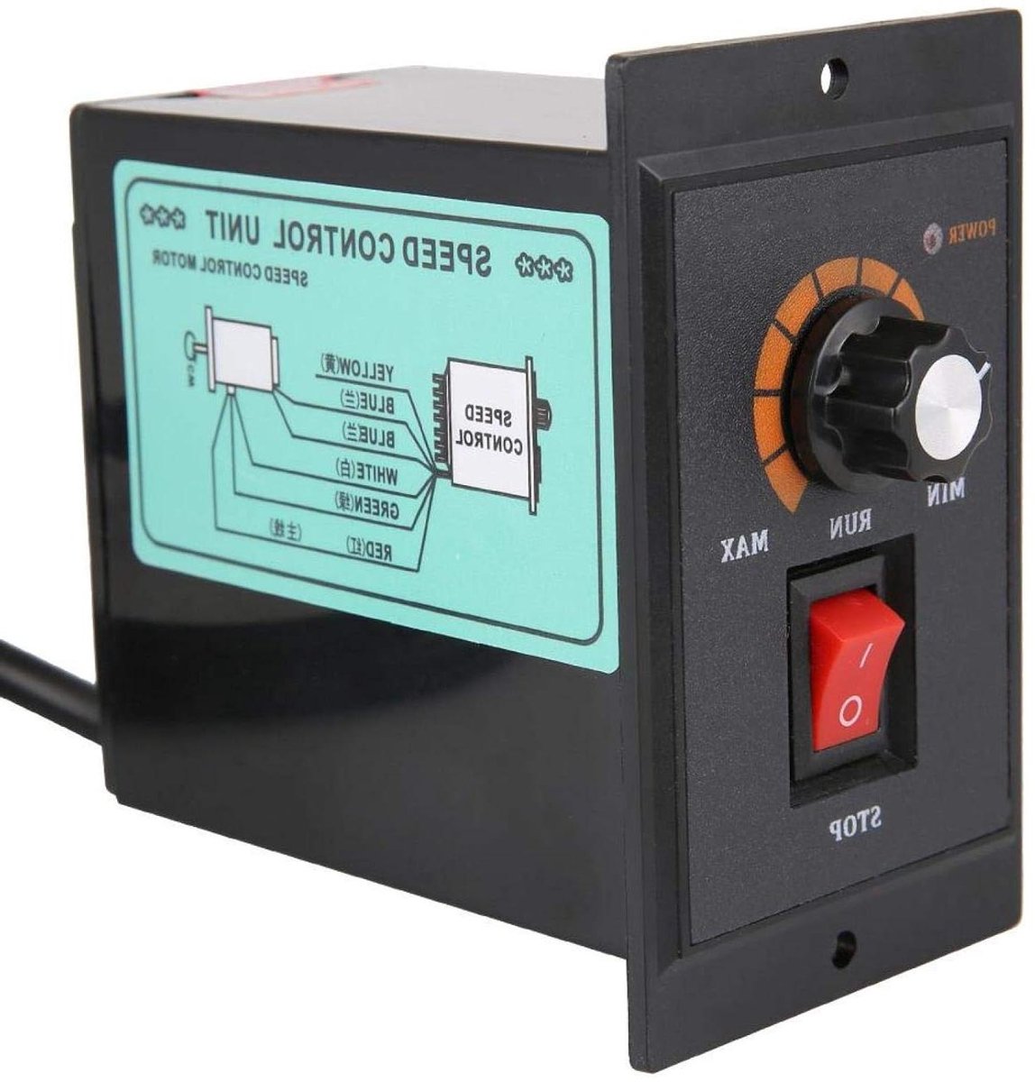 Motor Toerentalregelaar - AC Motor Controller - Industriële Automatisering - Vooruit en Achteruit Rotatie - 400 Watt - Rood