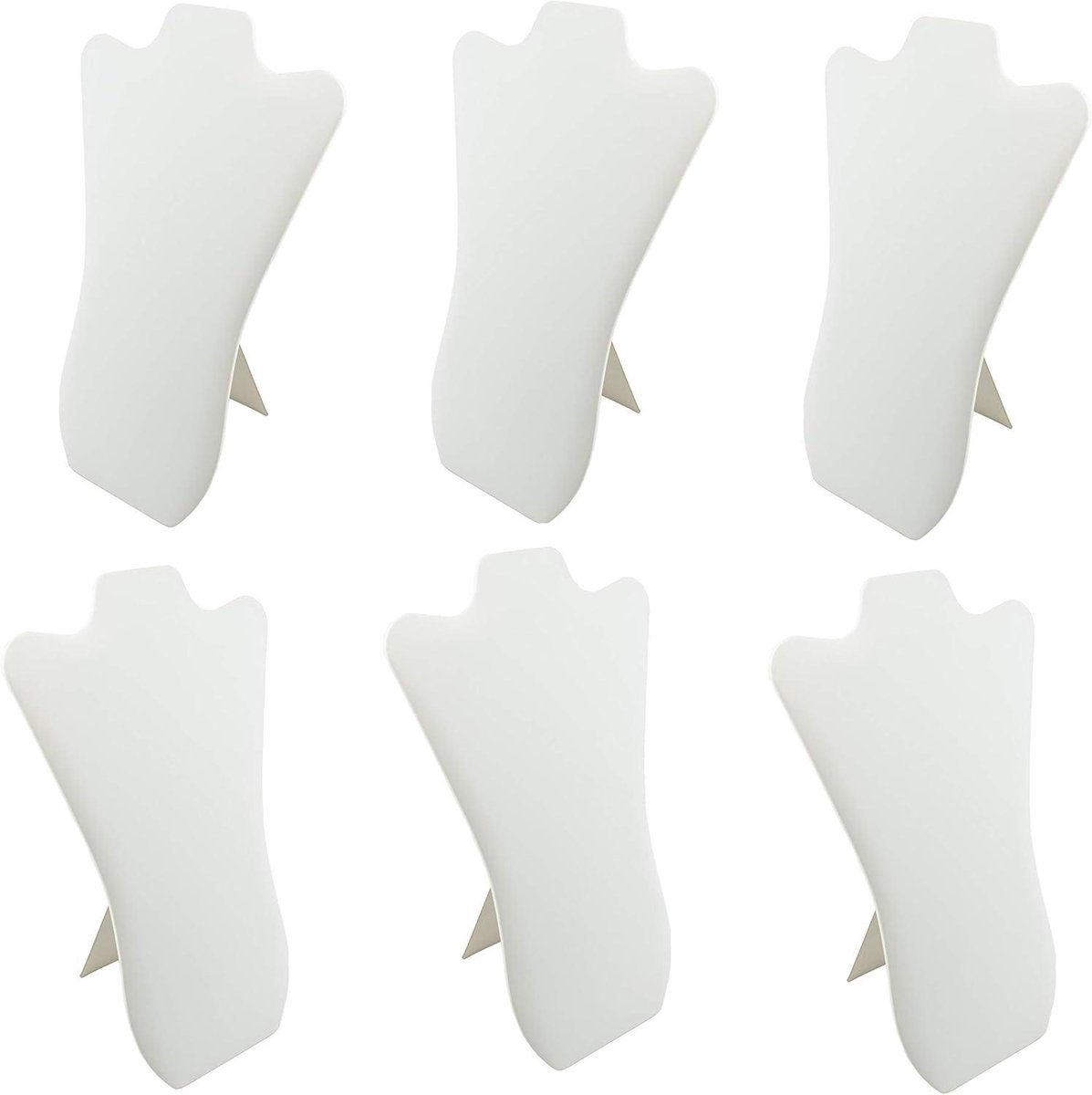 Display Buste Sieraden - Hanger Teller - Sieraden Presenteren - Opvouwbare Ezelstandaard - 14 Inch Hoog - Wit