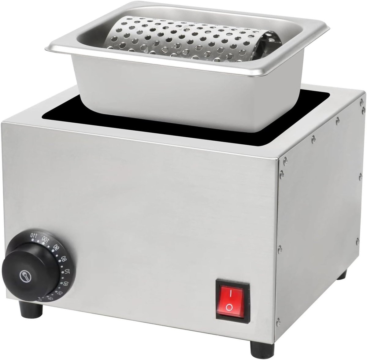 Elektrische Boterroller voor Burgers - RVS Botergrinder met Temperatuurregeling, Ideaal voor Evenredig Verdelen van Boter op Hamburgers en Broodjes