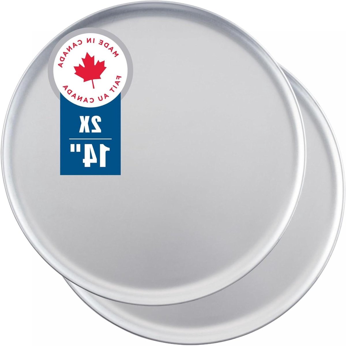 Pizza Pan - Bakplaat - Pizza Bakken - Naadloze Aluminium Constructie - 35.56 cm - Zilver