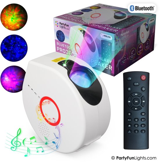 PartyFunLights - Projectorlamp met luidspreker - Sterren en noorderlicht - Bluetooth - Laser van PartyFunLights — afbeelding 3