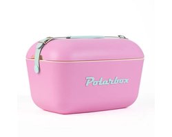 Polarbox Koelbox met schouderband 12L - 40x26x27cm - Bubblegum-Cyan