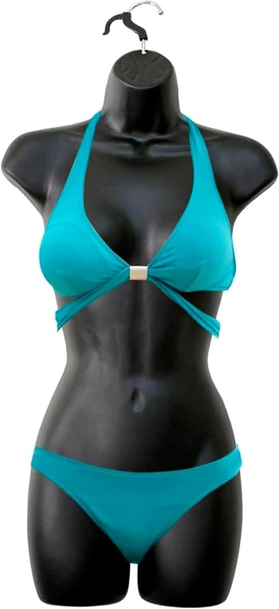 Vrouwen Mannequin Torso - Paspop Jurkvorm - Kleding Presenteren - Hollow Rug Ontwerp - 80 cm Lengte - Zwart