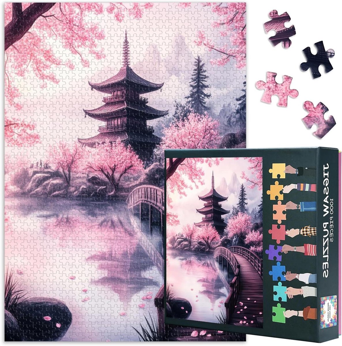 Puzzel Kersenbloesem - Legpuzzel Volwassenen - Ontspannend Tijdverdrijf - 1000 Stukjes - 70 x 50 cm - Niet gespecificeerd