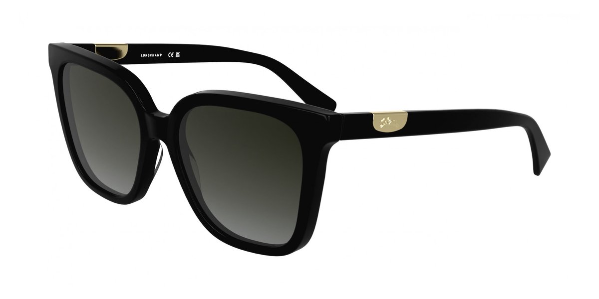 Longchamp Lo772s N Dames Zonnebril Zwart Black/CAT3 Vrouw
