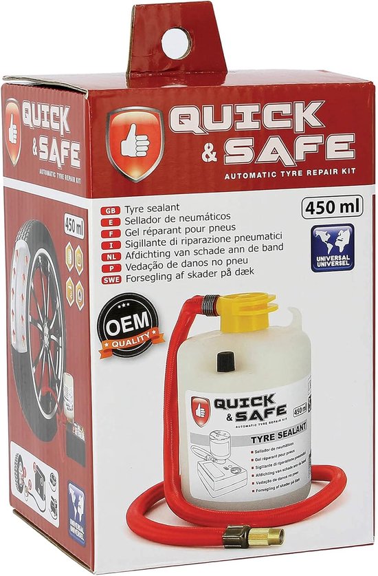 Universele Reservefles - Navulverpakking Banden - Banden Repareren - Dicht Lekken 5mm - 450 ml - null van Universele — afbeelding 5