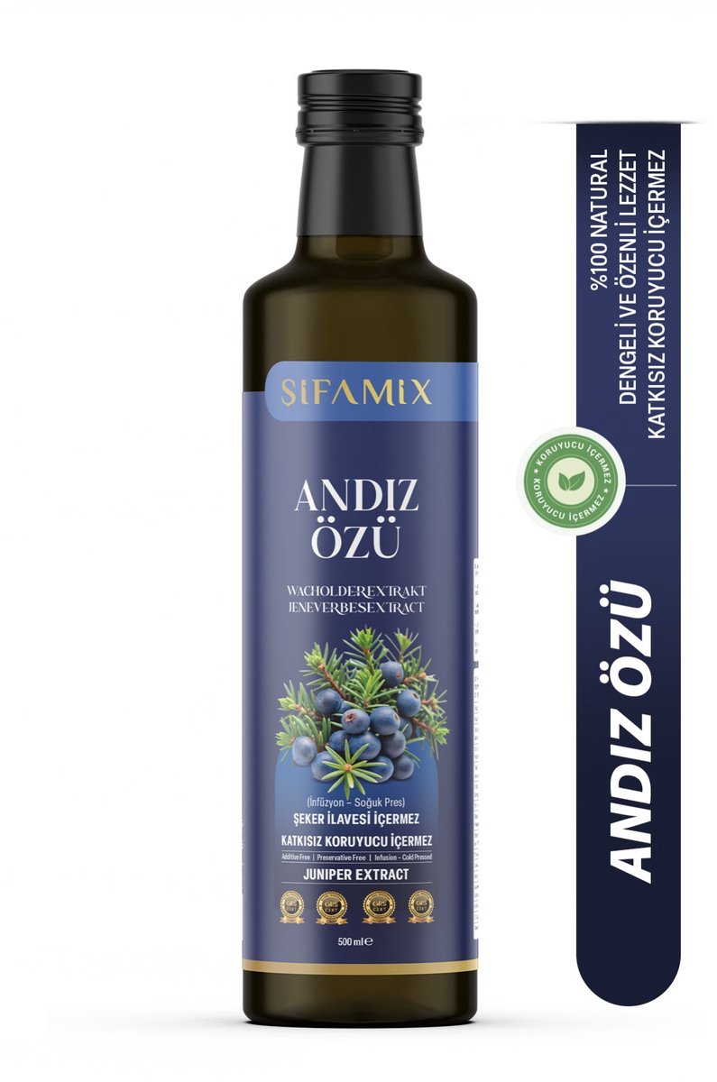 Şifamix Andız Özü 350g – 100% Natuurlijk Jeneverbes Extract – Zonder Toegevoegde Suiker – Koudgeperst – Plantaardig Voedingssupplement