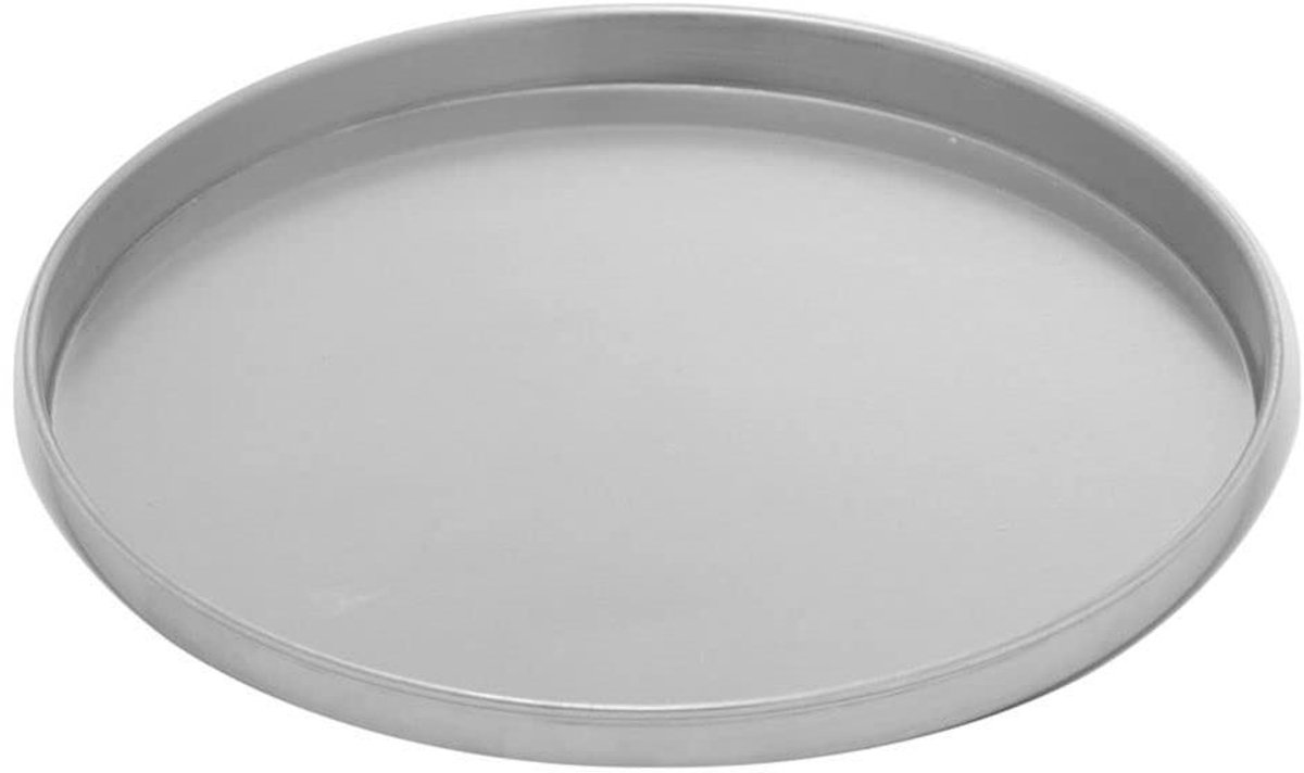 Pizzablik - Bakvorm - Pizza Bakken - Ovenbestendig - 10 cm Diameter - Zilver