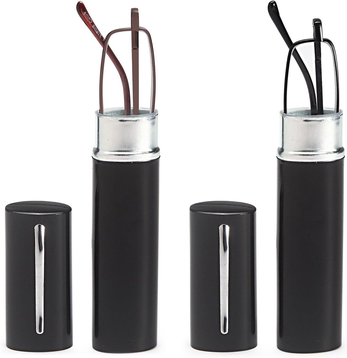 Leesbril Set - Lezers Brillenglazen - Oogondersteuning Onderweg - Compact Pen Clip - 2 Pairs - Niet gespecificeerd