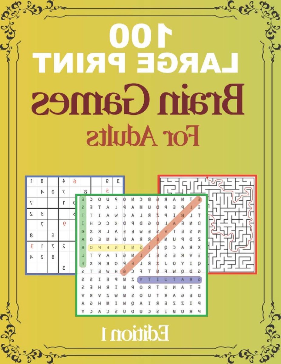 Grote Letter Puzzelboek - Hersenkrakers Volwassenen - Ontspanning Geheugen - Extra Grote Letters - 138 Pagina's - Niet gespecificeerd