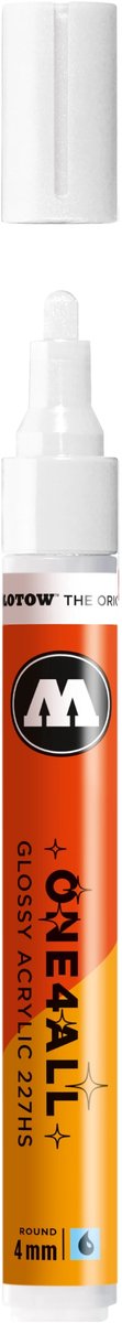 Molotow ONE4ALL 227HS Acryl Marker Signaalwit Glanzend 4mm