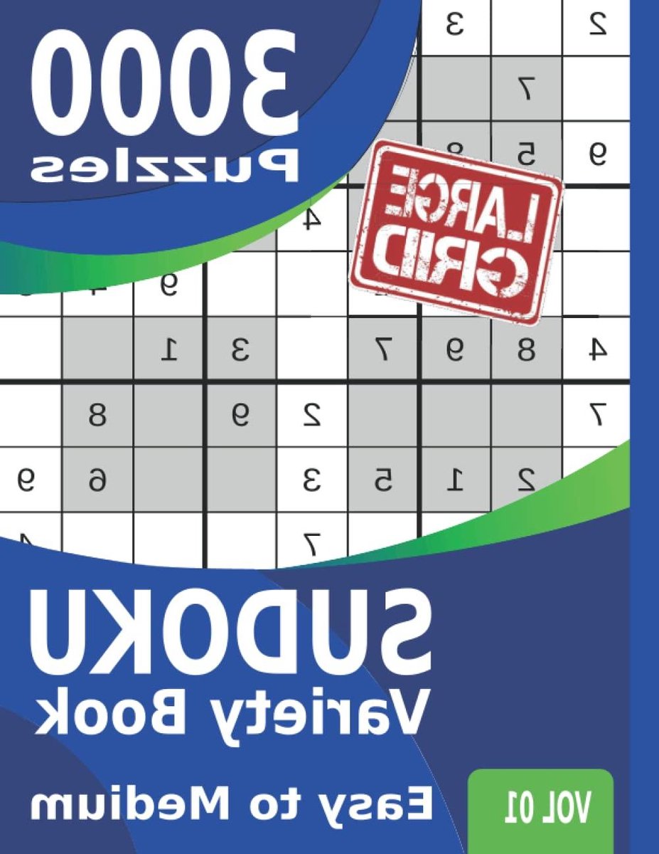 Sudoku Variatie Boek - Puzzelboek Sudoku - Hersenen Trainen - 3000 Puzzels - 21.59 x 27.94 cm - Niet gespecificeerd