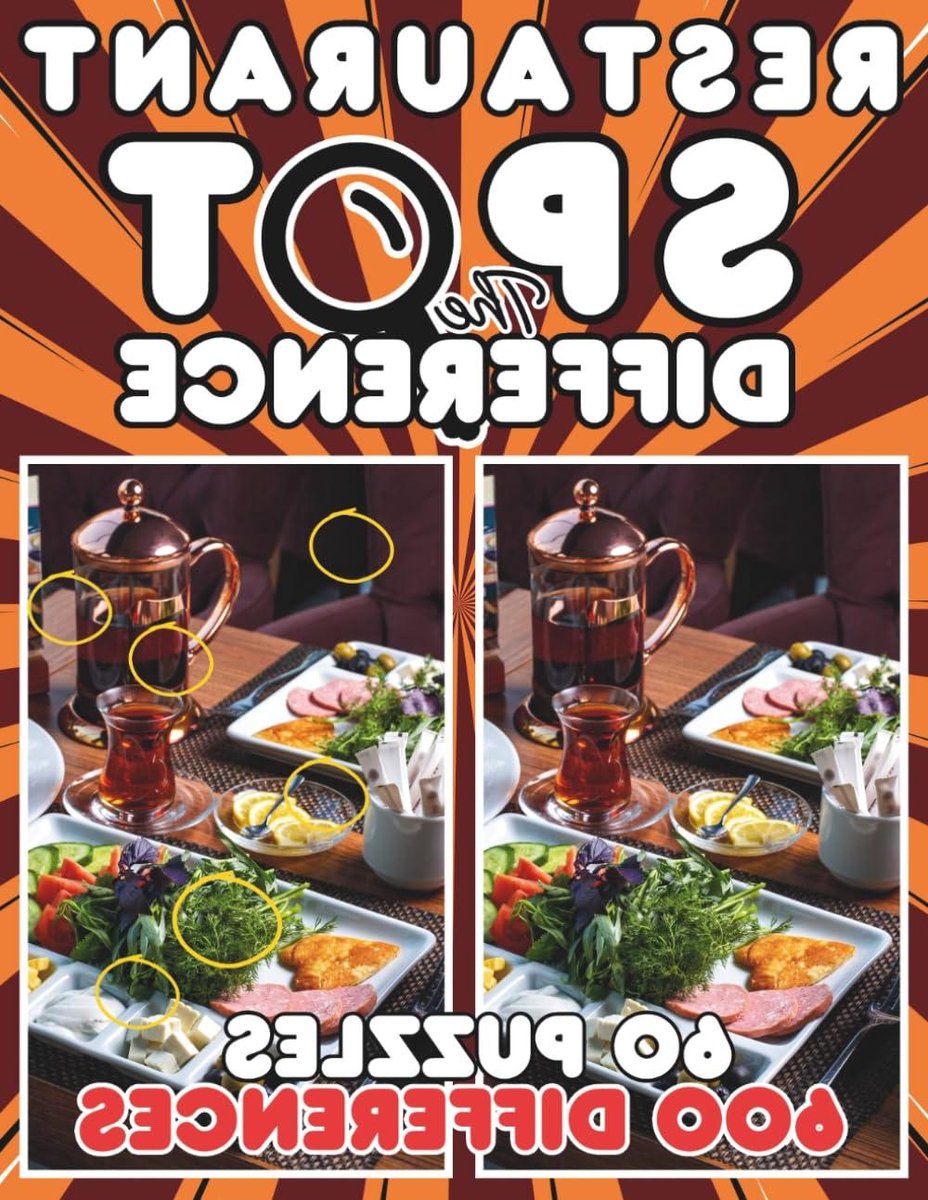 Spot the Difference Boek - Zoek de Verschillen - Hersenen Trainen - 600 Verschillen - 8.5 x 11 inch