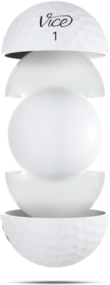 Golfballen - Pro ballen - Maximale controle - 3-delige constructie - 12 stuks - Wit — afbeelding 4