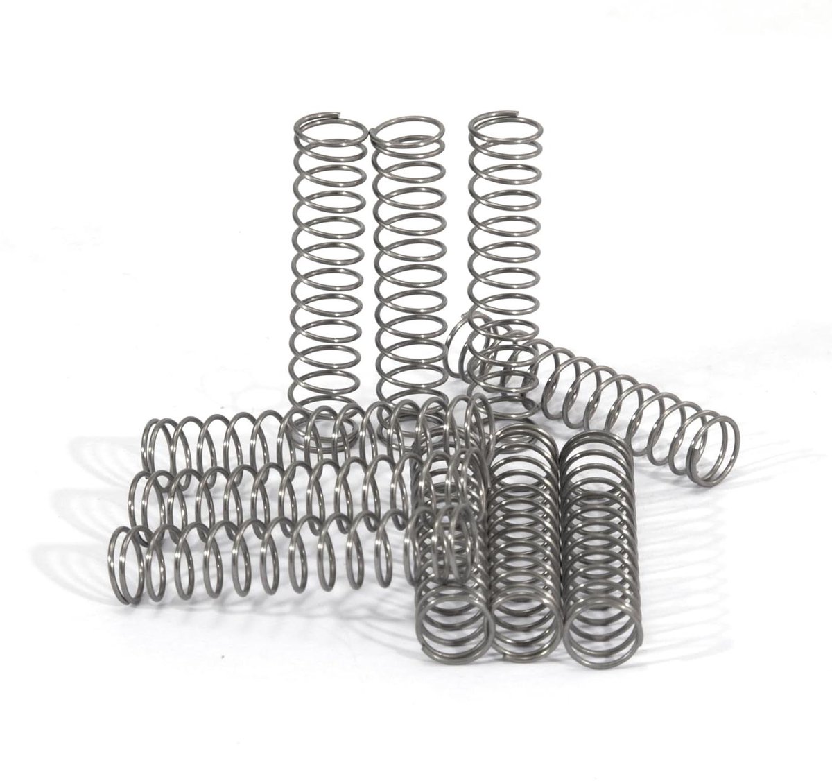 Drukveren Roestvrij Staal - Compressie veren - Mechanische Apparaten - Hoge Elasticiteit - 35 mm 20 stuks - Zilverkleurig