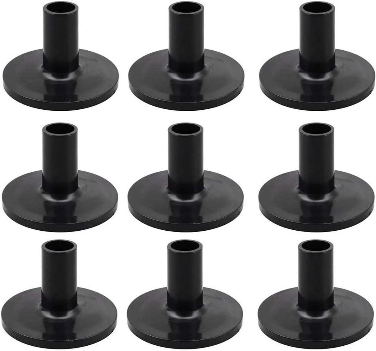 Bekken Mouwen - Drum Accessoires - Drum Geluid Verbeteren - Hoge Kwaliteit - 9 Stuks - Zwart