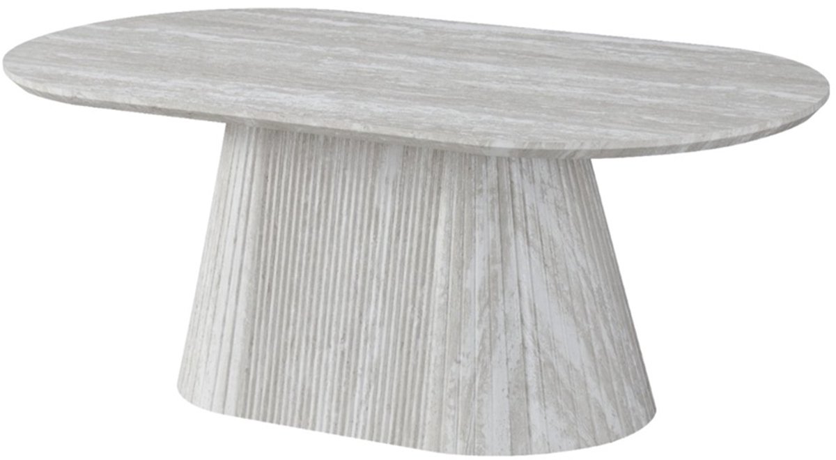 DiamantMeubelen Salontafel Avanos - Crème - Hout structuur