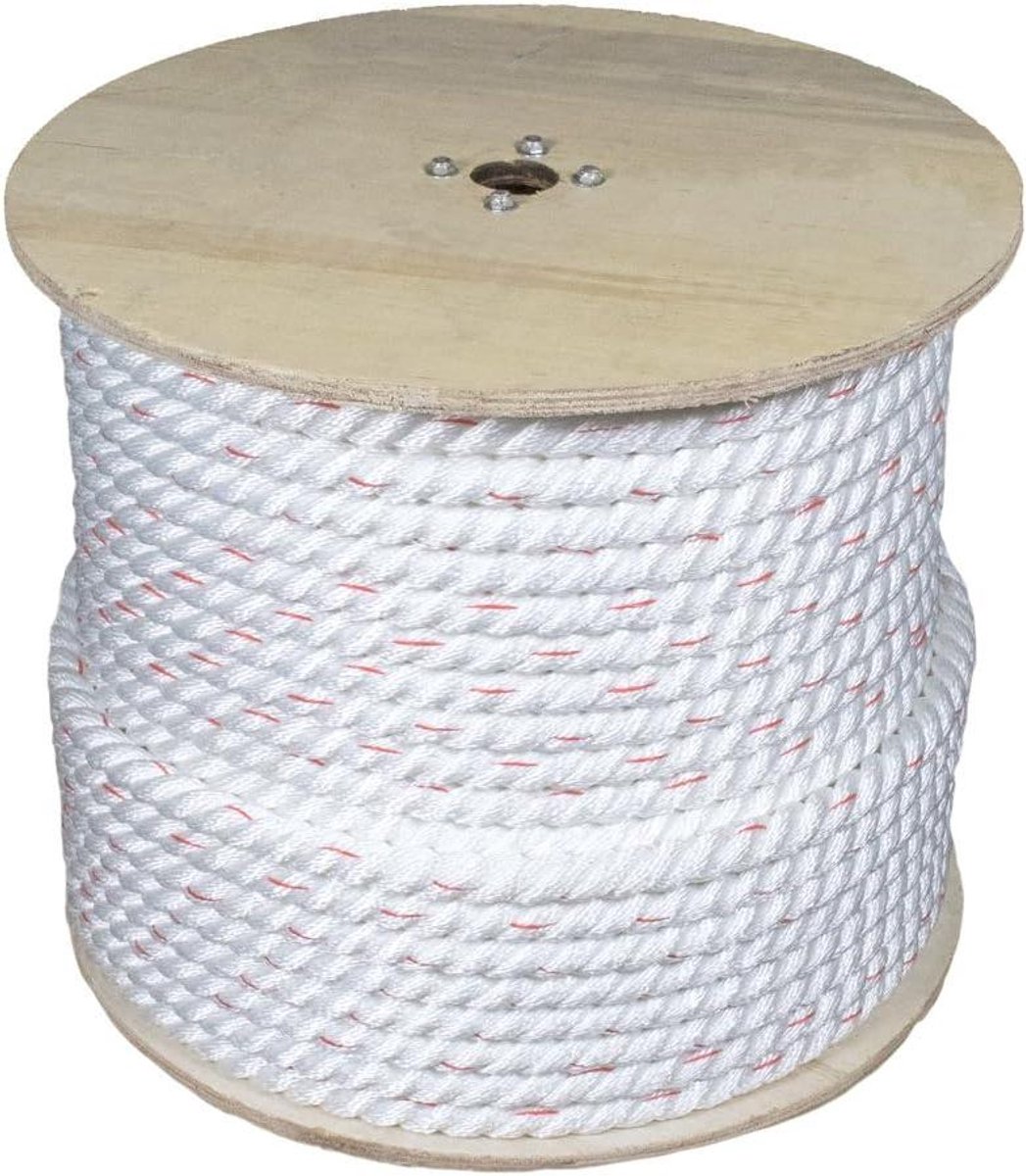 Poly Dacron Touw - Gedraaid Polyester Lijn - Touwbevestigingen Buiten - Weerbestendige Polyester Buitenmantel - 1 inch 10 voet