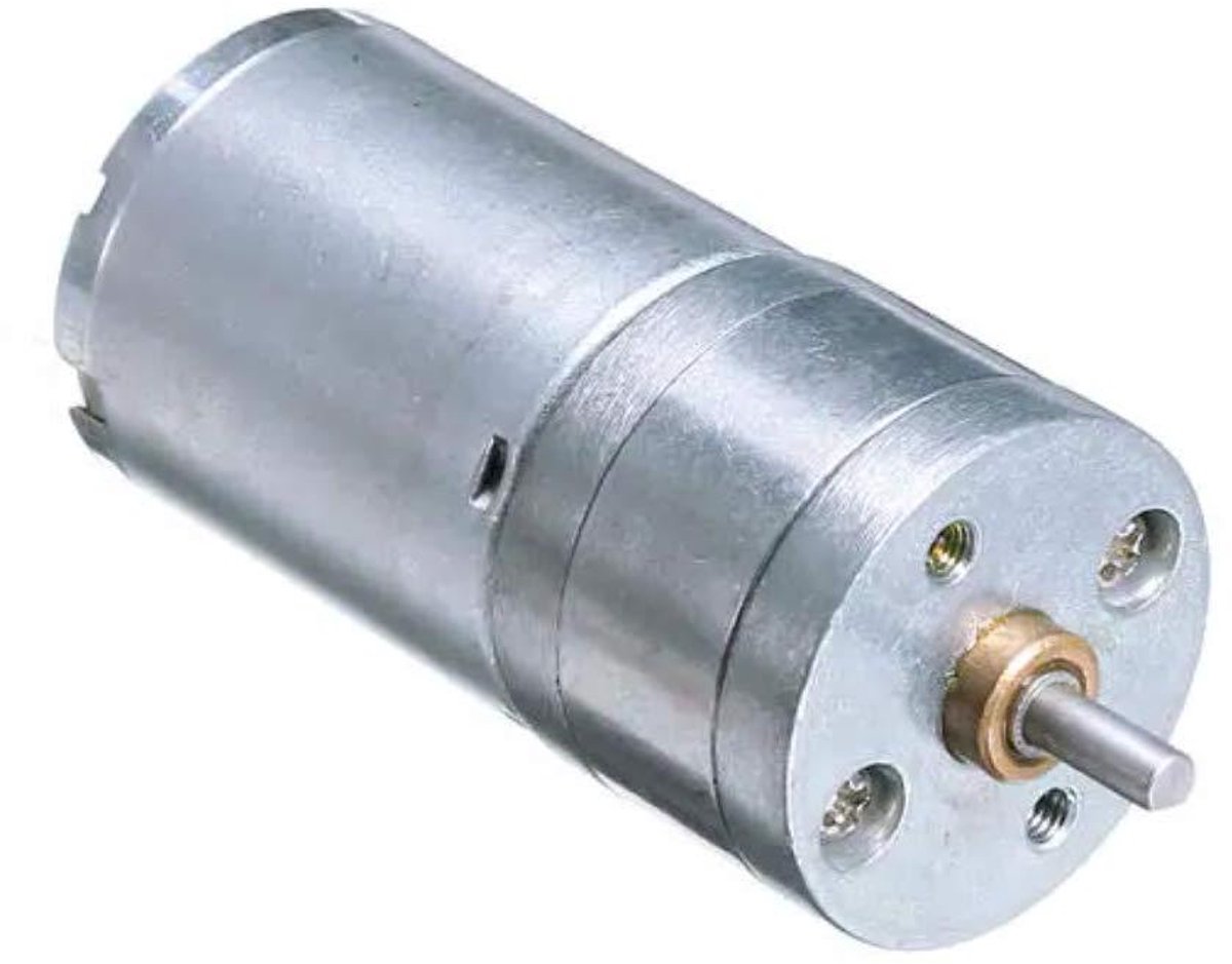Micro Reductiemotor - DC Motor Gear Motor - Robotica Projecten - Alle Tandwielen van Metaal - 12 RPM - Zilver