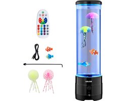 VEVOR 382mm Lavalamp Zwevende Kwallen Bubbellamp 16 Kleureffecten