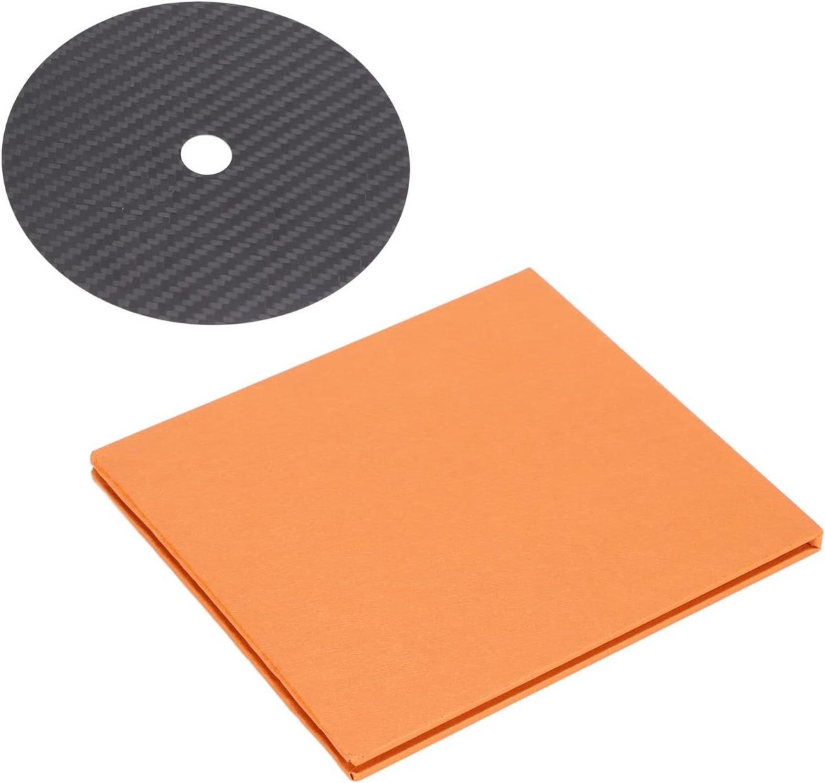 Cd Dvd Stabilisator - Disc Stabilizer Mat - Geluidsverbetering Afspelen - Koolstofvezel Constructie - 0.2 Mm Dikte - Zwart