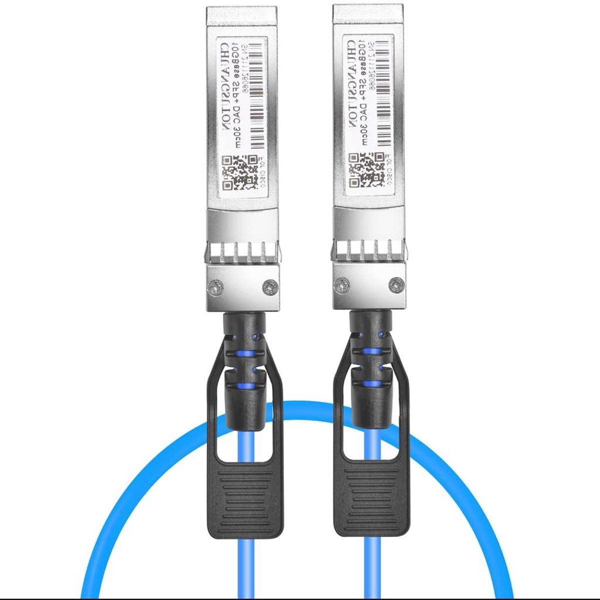 Twinax Kabel - DAC Kabel Koper - Netwerk Verbindingen - Passief Direct Bevestigd - 2.5m - Blauw