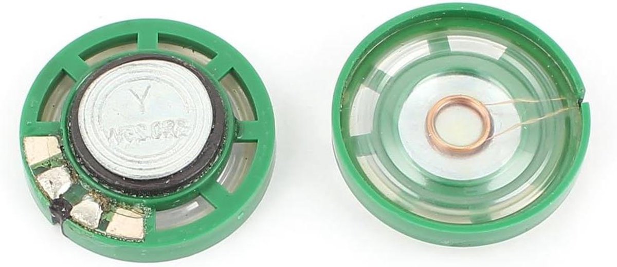 Externe Magneet Luidspreker - Mini Speaker - Audio Reparaties - 27mm Diameter - 2 Stuks - Zwart