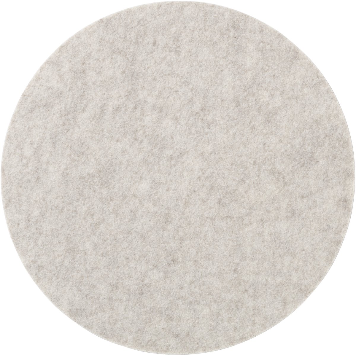 Vilt Placemats Rond 2-delig met Onderzetters Beige - 5mm