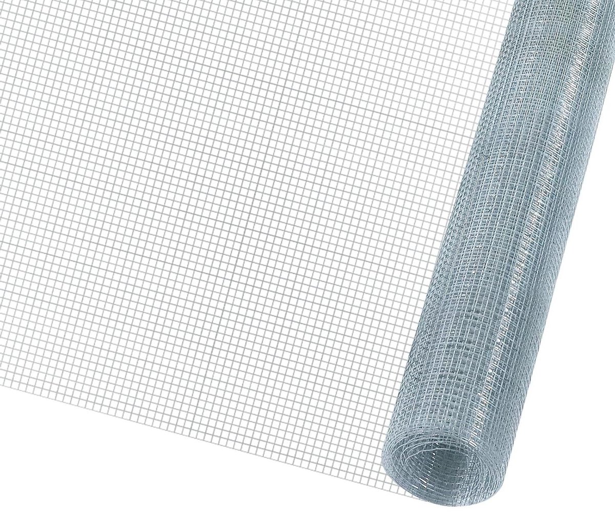 Kippenhek Gevogelte Net - Vogelnet Pluimvee - Dieren Verblijf - Verzinkt Staal - 100 cm x 2 m - Zilver
