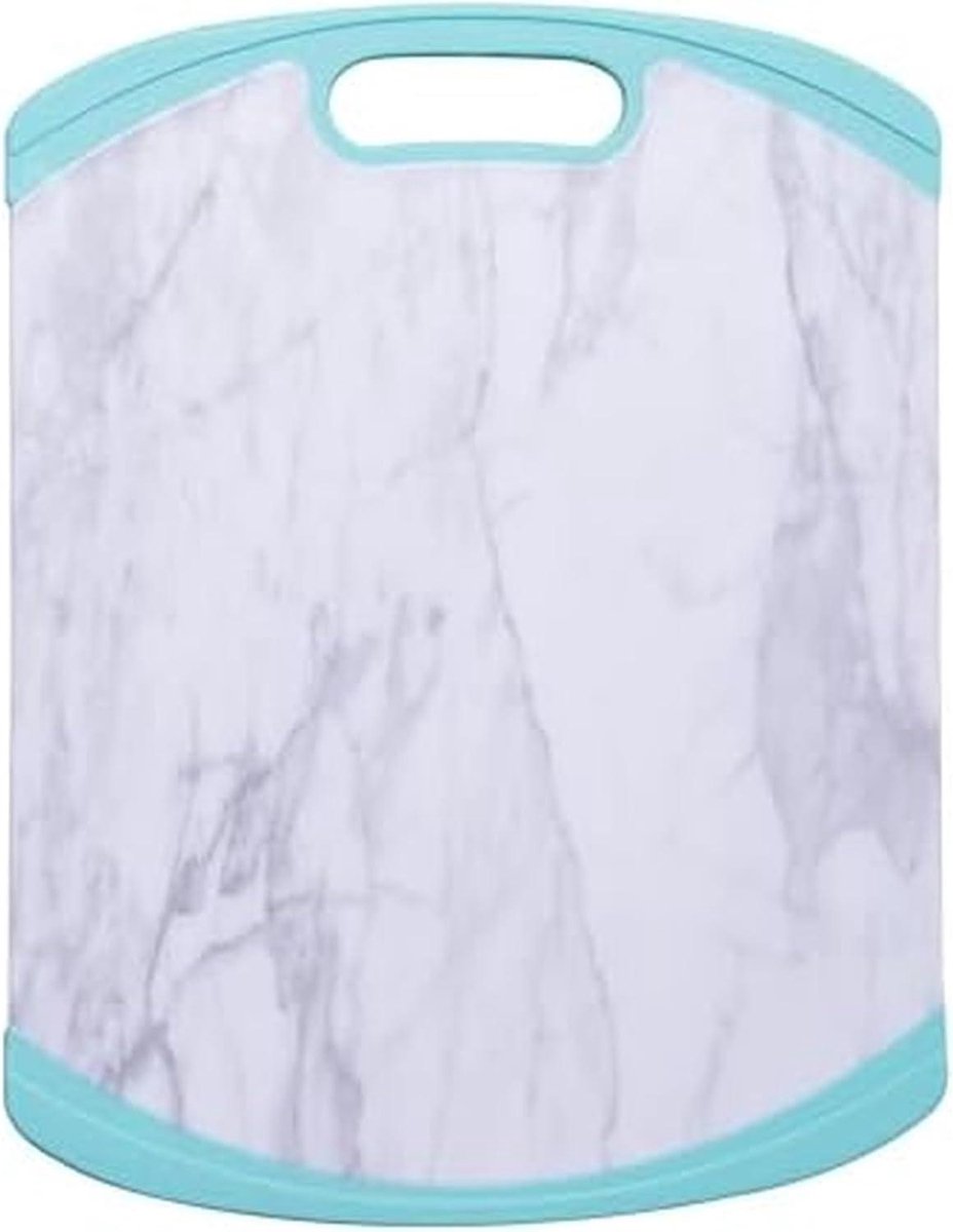 Plastic Snijplank - Hakplank Keuken - Dagelijks Bereiden - Antislip Randen - 28 x 35 cm - Aqua