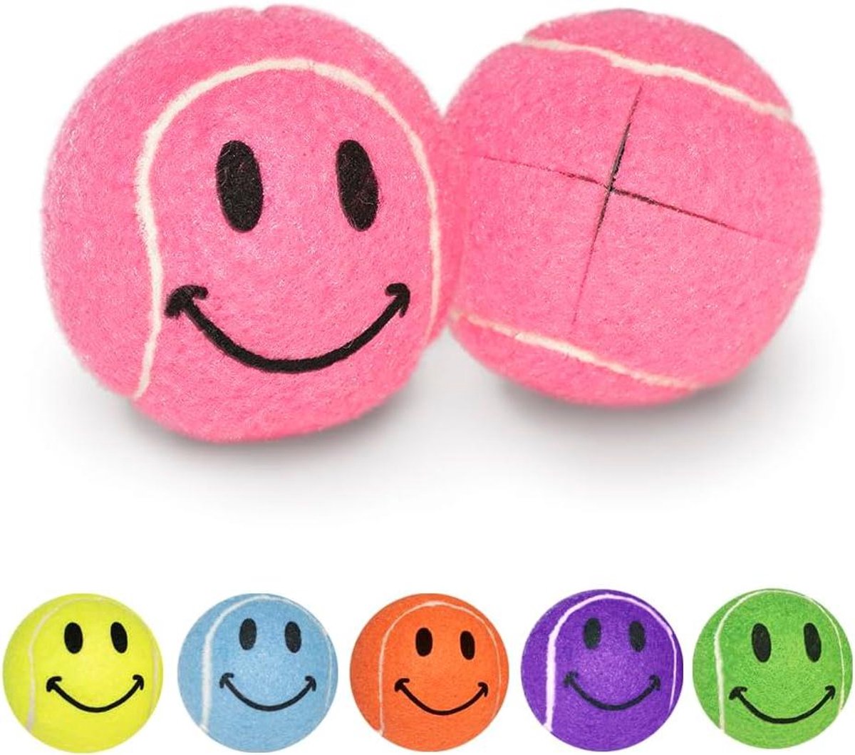 Wandelaar Tennisbal Glides - Onderstel Doppen - Vloeren Beschermen - Voorgesneden Opening - 2.5 Inch Diameter - Roze