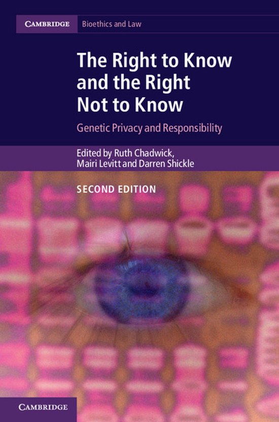 Right To Know & The Right Not To Know - cover