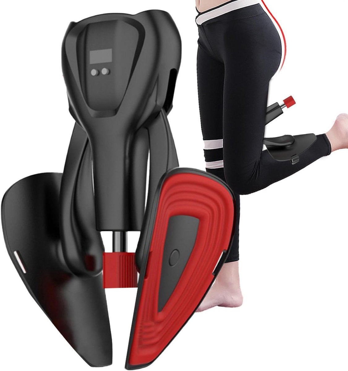 Dijspieroefenaar Krachttraining - Bekkenbodem Trainer - Spierversterking Thuis - Verstelbare Weerstand - 21x15x8 cm - Zwart