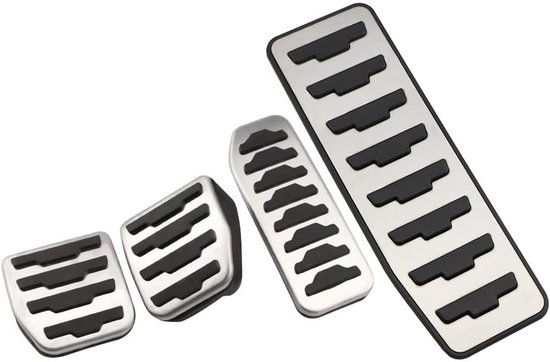 Pedaalhoezen Auto - Antislip Pedaal - Veiliger Rijden - Roestvrij Staal - 1 Set - Zilver — afbeelding 4