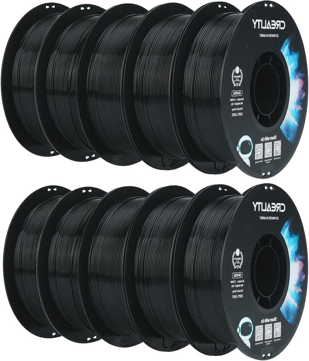 3D Printer Filament - PETG Spoelen - Model Creatie - Hoge Taaiheid - 10 kg - Zwart