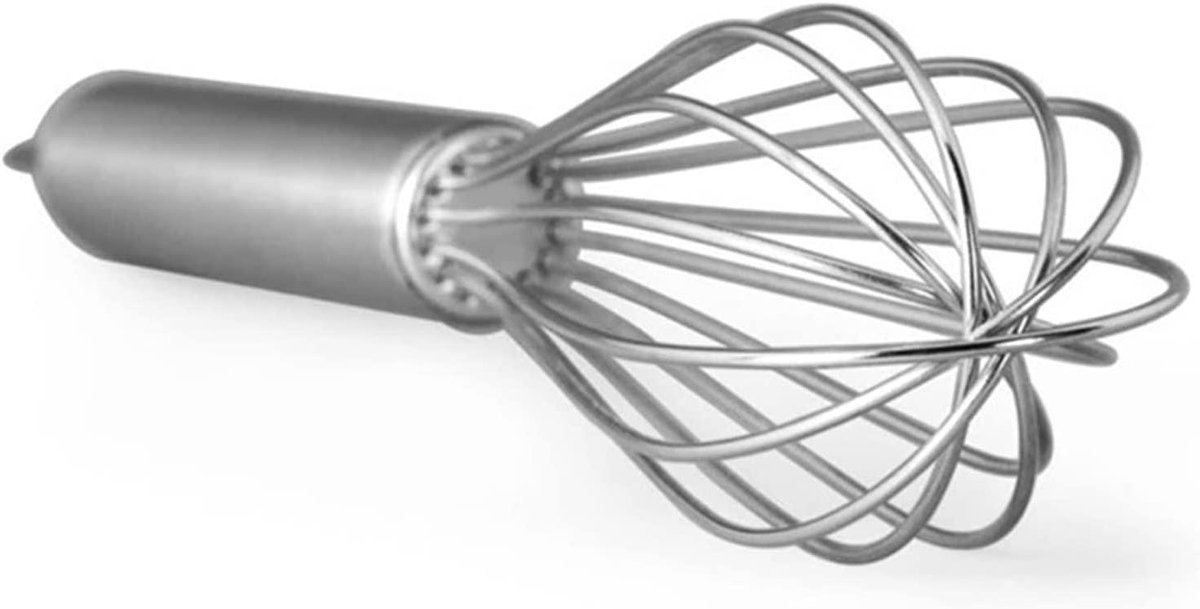 Keuken Garde - Eiklopper Mixer - Bakken Klaarmaken - Antislip Handvat - 25 cm - Zilver
