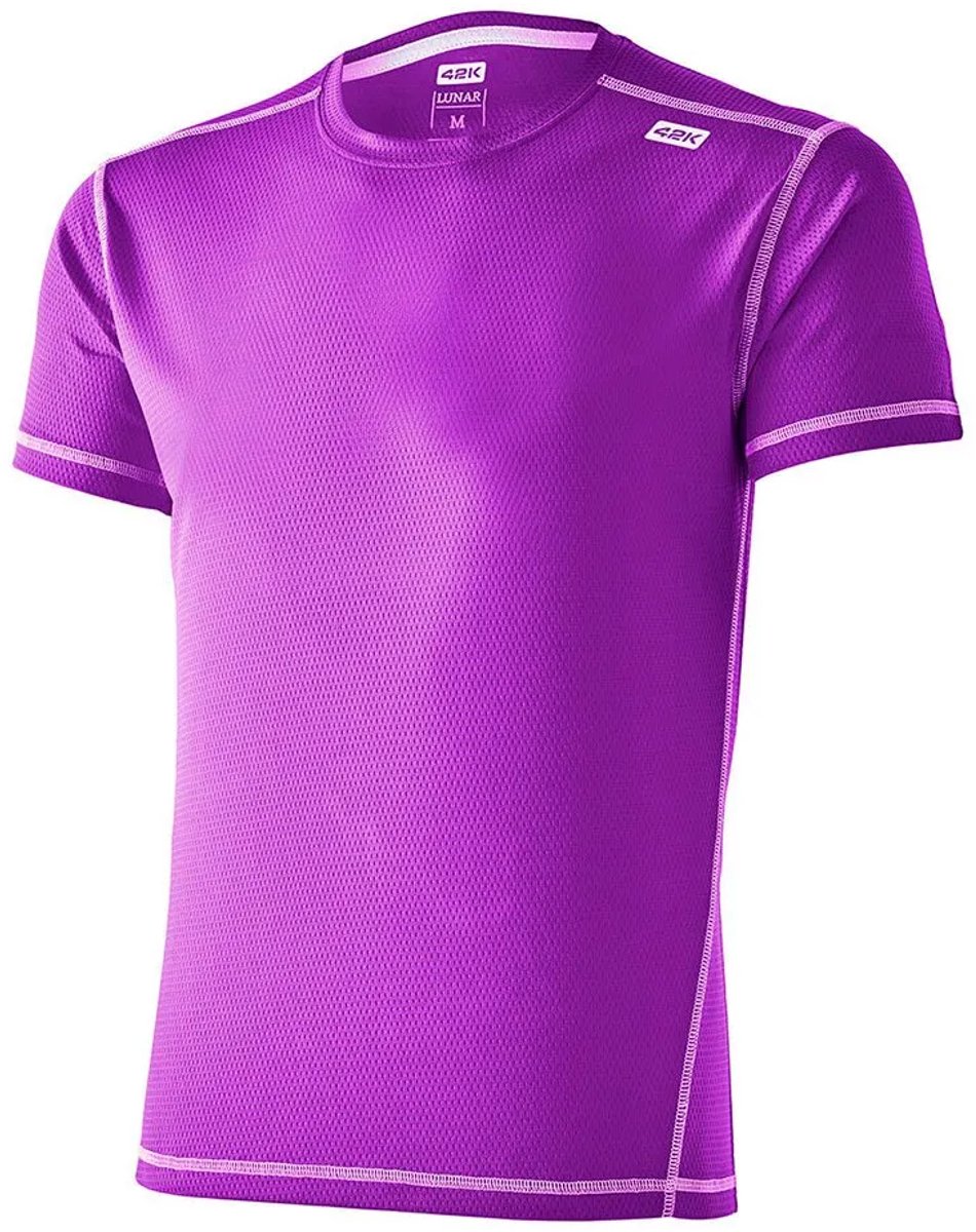 42k Running Lunar T-shirt Met Korte Mouwen Paars L Man