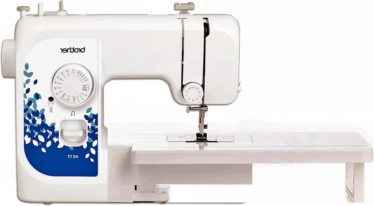 Naaimachine - Naaistations - Kleding Maken - 17 Naaisteken - 6 Kilogram - Wit Lichtblauw