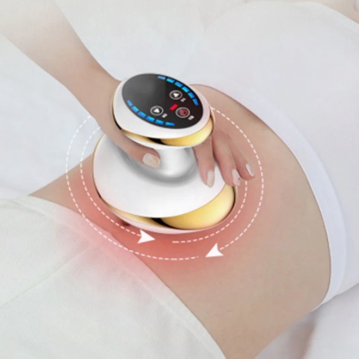 Je Huis Elektrische Body Massager met Verwarming en Massage – Oplaadbaar Massage Apparaat voor Nek, Schouders, Rug en Benen – Anti Spierpijn & Ontspanning Massasje Gun/Cupping Massage toestel
