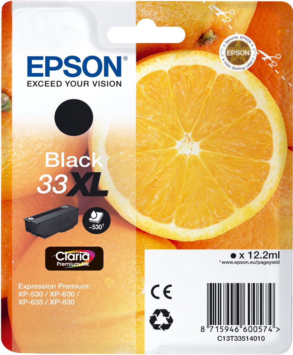 Bol.com Epson 33XL - Inktcartridge / Zwart aanbieding