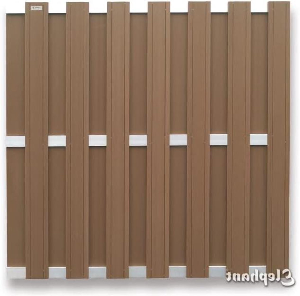 Composiet schutting - Tuinscherm WPC - Tuin privacy - 15 jaar garantie - 180x180cm - Bruin