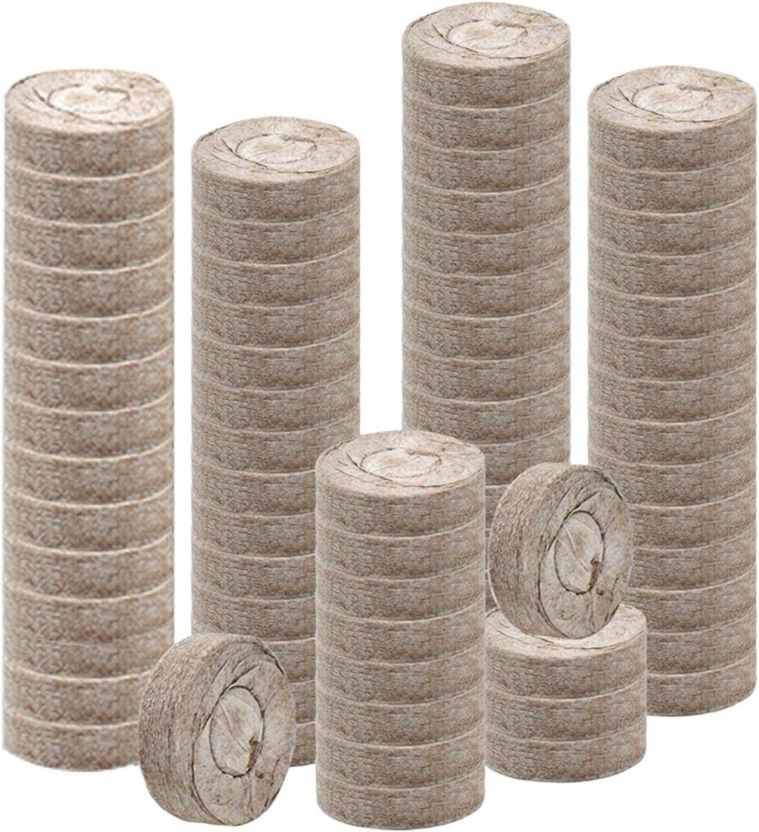 Potgrond voor planten - Biologische voeding - Planten verzorgen - Zet 7x uit - 100 stuks - Bruin