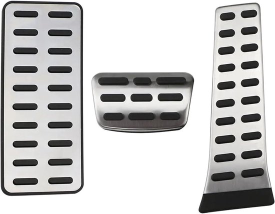 Pedaalhoezen Set - Auto Pedaal - Veiliger Rijden - Antislip Bescherming - 3 Stuks - Zilver Zwart — afbeelding 5