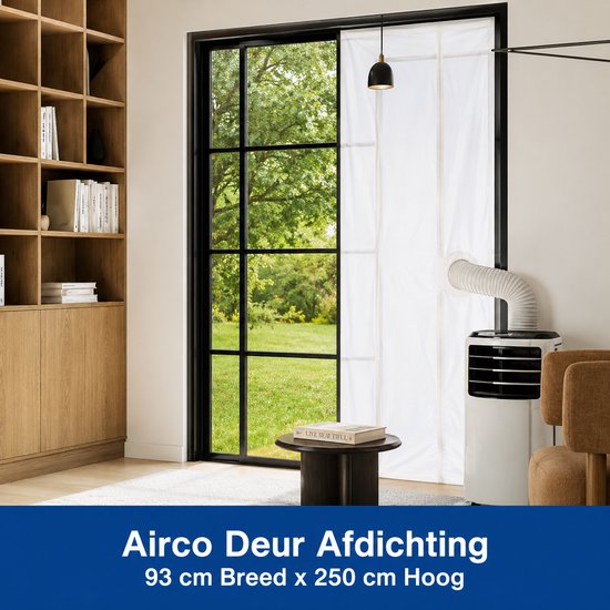 Airco deurafdichting kit 250×93 cm universeel, energiebesparend, insectenhor, geschikt voor schuif- en buitendeuren