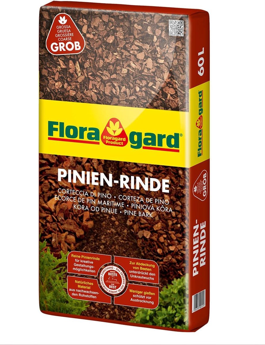 Boomschors Mulch - Natuurlijke Bodembedekker - Tuin Verfraaien - Grove Structuur 25-40mm - 60 Liter - Bruin