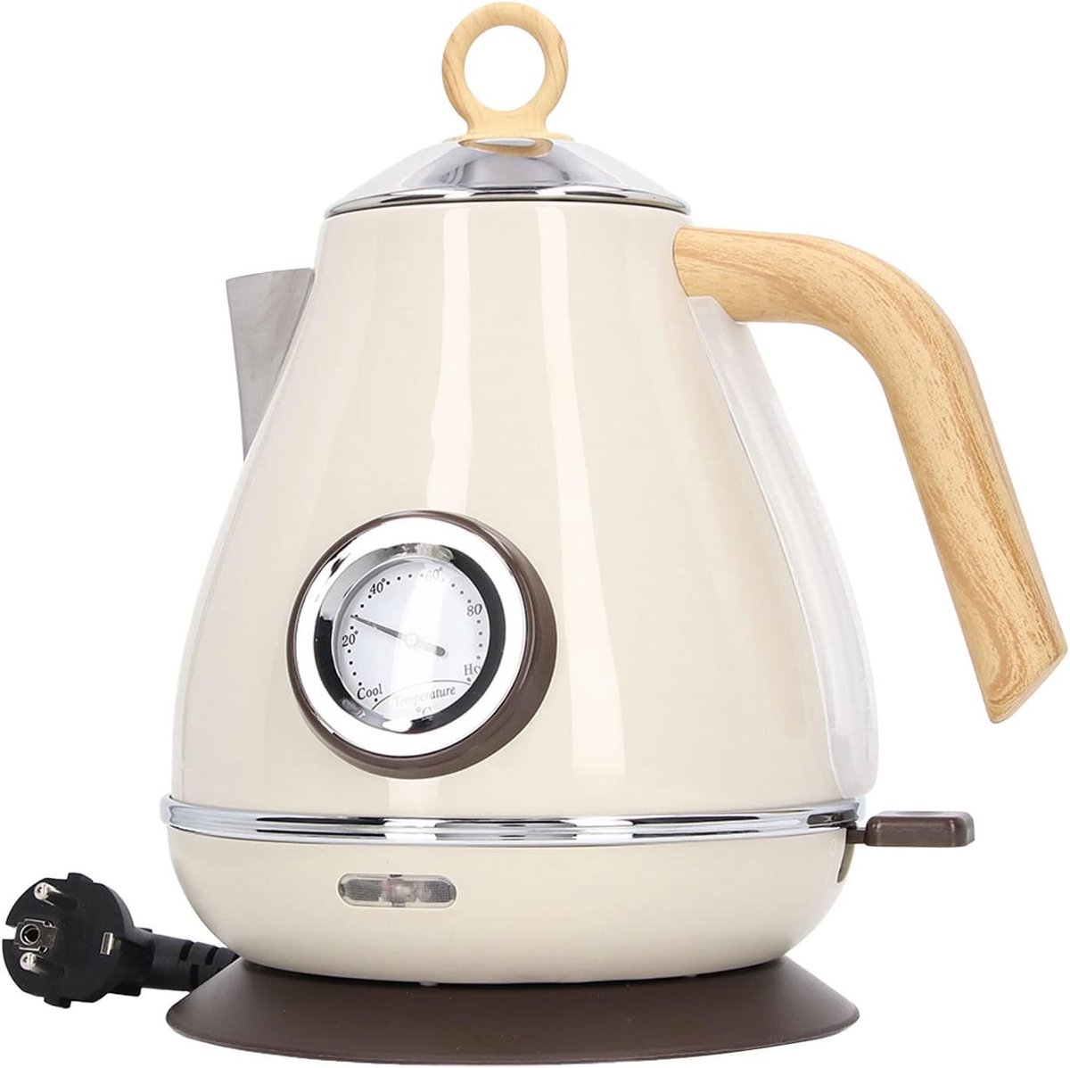 Waterkoker Roestvrij Staal - Theeketel Heetwaterketel - Snel Water Koken - Temperatuur Display - 1.7 Liter - Groen