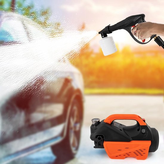 Elektrische Hogedrukreiniger - Terrasreiniger Vloerreiniger - Auto en Tuin Reinigen - 1300 Watt Vermogen - 100 Bar Druk — afbeelding 3