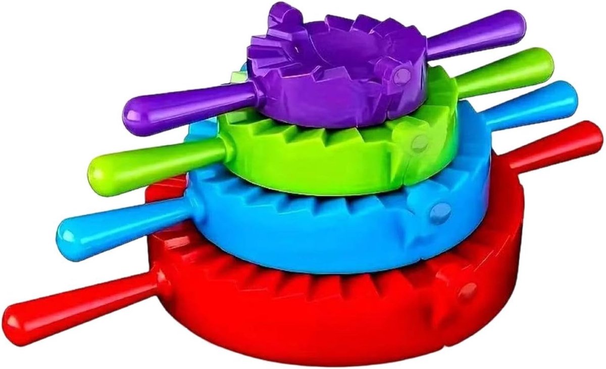 Knoedelmaker Set - Deegvorm Gereedschap - Eten Bereiden - Vier Vormmaten - 4 Delig - Grijs