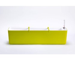 Bloembak met bewateringssysteem - Plantenbak zelfvoorzienend - Planten verzorgen buiten - Groot waterreservoir indicator - 80 centimeter lang