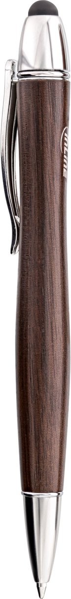 Inline Woodpen stylus + balpen met echt walnotenhout